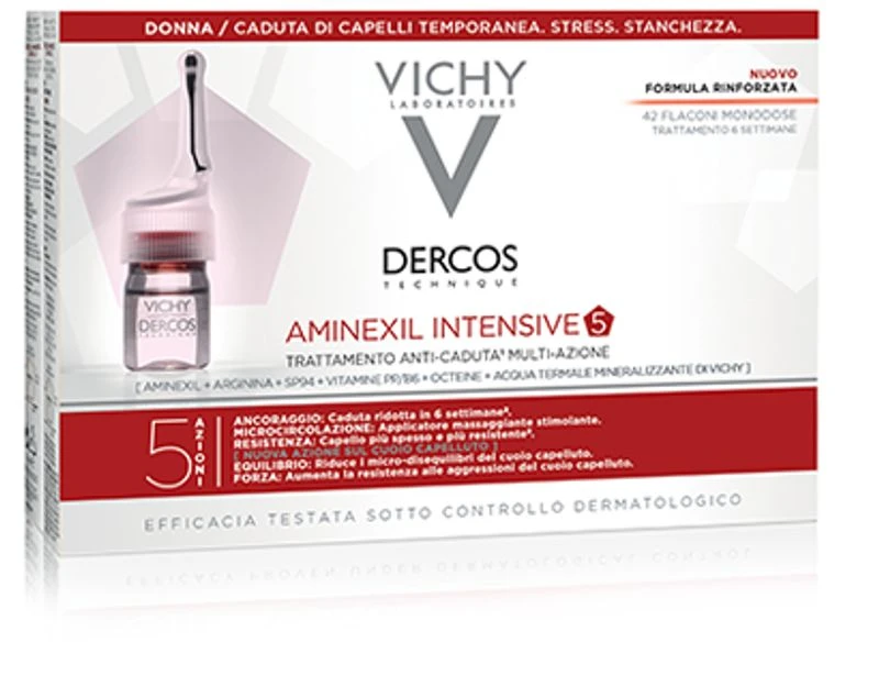 Vichy Dercos Aminexil Trattamento Anticaduta Donna 21 Fiale X 6 Ml 4 Vichy Dercos Aminexil Trattamento Anticaduta Donna 21 Fiale X 6 Ml - immagine 2