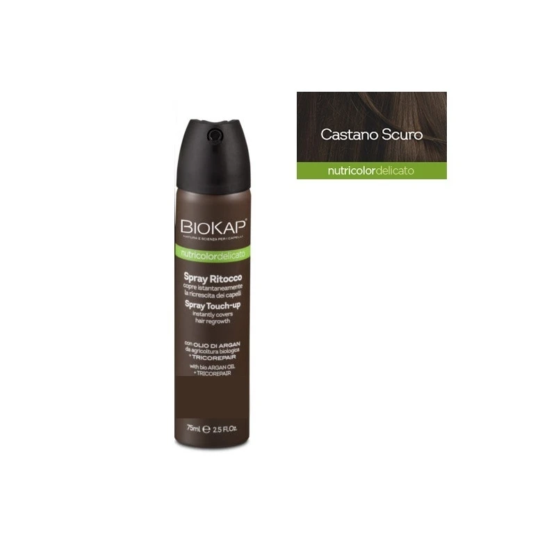 Bios Line Biosline Biokap Nutricolor Delicato Spray Ritocco Colore Castano Scuro 75ml 3 Bios Line Biosline Biokap Nutricolor Delicato Spray Ritocco Colore Castano Scuro 75ml