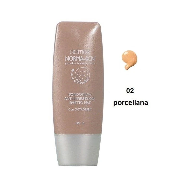Lichtena Norma-Acn Fondotinta Anti Imperfezioni N.2 Colore Porcellana 30ml 3 Lichtena Norma-Acn Fondotinta Anti Imperfezioni N.2 Colore Porcellana 30ml