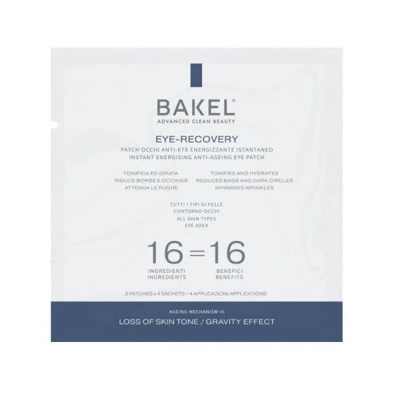 Bakel Eye-Recovery Patch Occhi Anti-Età Energizzante 2 Patches X 4 Bustine 3 Bakel Eye-Recovery Patch Occhi Anti-Età Energizzante 2 Patches X 4 Bustine