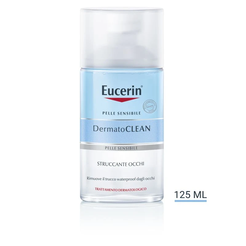 Eucerin Dermatoclean Struccante Occhi Waterproof 125ml 3 Eucerin Dermatoclean Struccante Occhi Waterproof 125ml