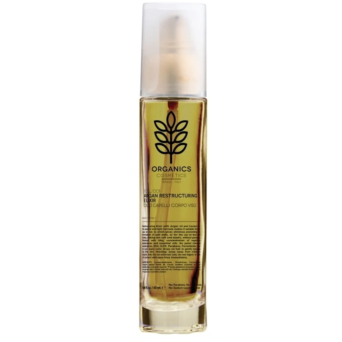 Organics Cosmetics Olio Capelli Corpo Viso Argan 50ml 3 Organics Cosmetics Olio Capelli Corpo Viso Argan 50ml