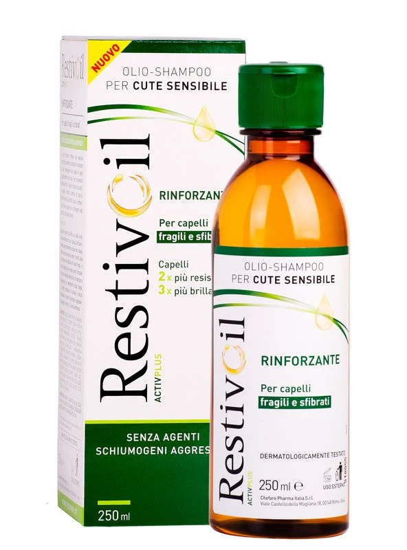 Perrigo Restivoil ActivPlus Olio-shampoo Rinforzante Per Capelli Fragili E Sfibrati 250ml 5 Perrigo Restivoil ActivPlus Olio-shampoo Rinforzante Per Capelli Fragili E Sfibrati 250ml - immagine 3