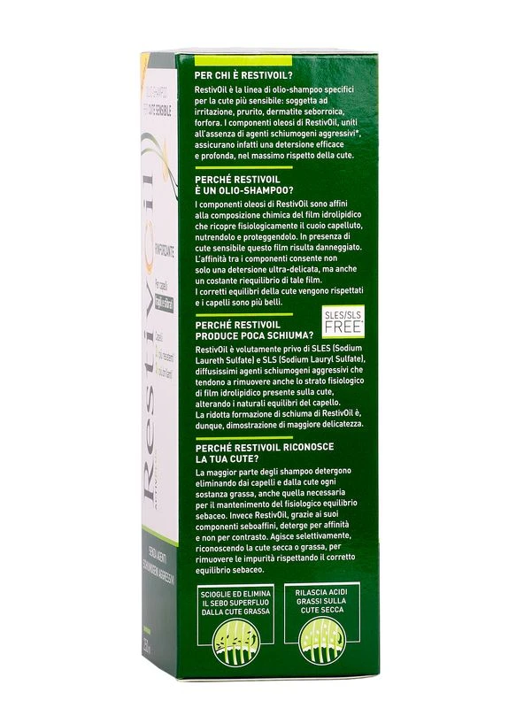 Perrigo Restivoil ActivPlus Olio-shampoo Rinforzante Per Capelli Fragili E Sfibrati 250ml 8 Perrigo Restivoil ActivPlus Olio-shampoo Rinforzante Per Capelli Fragili E Sfibrati 250ml - immagine 6