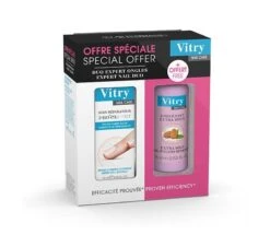 Vitry Cofanetto Duo Expert Unghie Trattamento Riparatore Unghie 10ml + Solvente 75ml